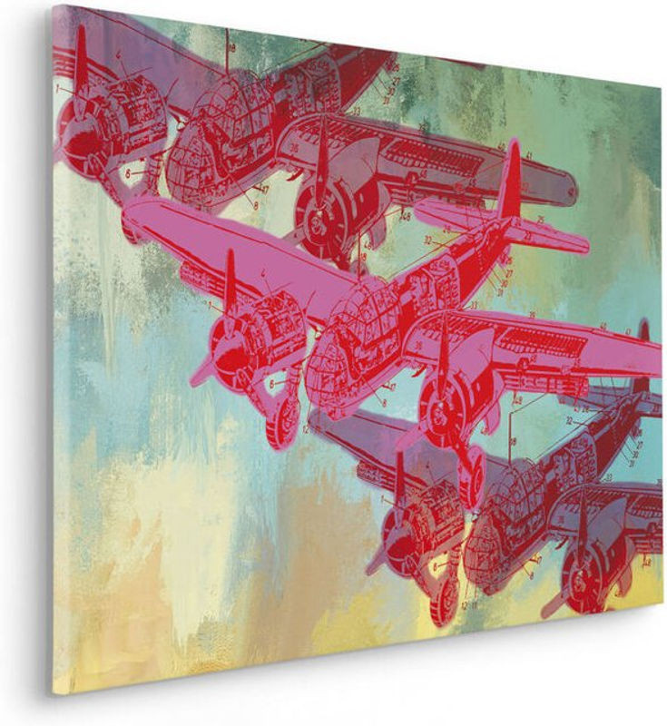 Komar Canvasbild Save Lives Typografie Wandbild im Vintage-Stil, mehrfarbig, B: 90 cm, H: 90 cm - Bild 1