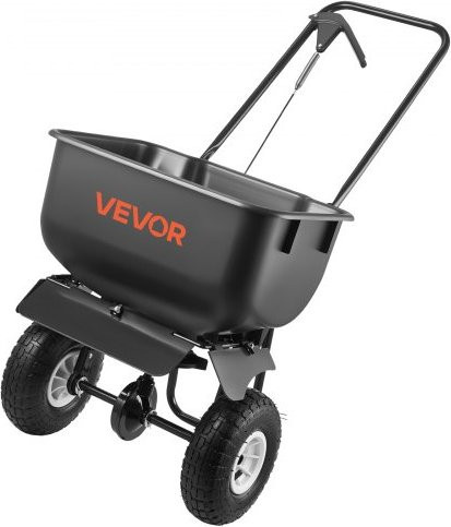VEVOR Streuwagen für Rasen und Garten mit 3,6 m Streubreite, 36,3 kg Tragfähigkeit und All-Terrain-Reifen für Saatgut, Dünger sowie Salz und Eisbrei - Bild 1
