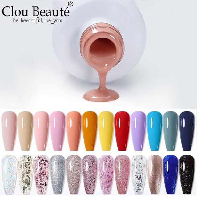 Clou Beaute Gel-Nagellack Nude, 15 ml, glänzend - Bild 1