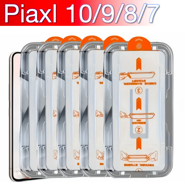 5 Stück miaotiemo Displayschutzfolie aus gehärtetem Glas mit 9H Härte für Google Pixel 10 9 Pro XL 9A 8A 8 7 7a 5G 4G transparent - Bild 1