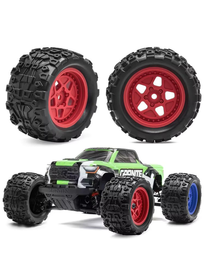 ARRMA Typhon Granite Grom Monster Truck Reifen & Mega Tooth Reifen, 1:18, Zubehör - Bild 3