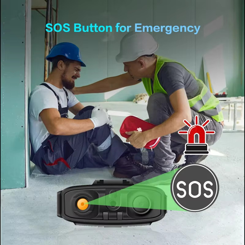 UNIWA BM001 Zello Walkie-Talkie mit SOS-Funktion und PTT-Taste, 2000mAh POC Handfunkgerät mit Bluetooth-Mikrofon in Schwarz, kompatibel mit Alps UNIWA F400 - Bild 5