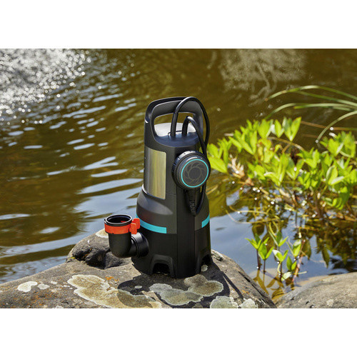 Gardena Schmutzwasser-Tauchpumpe 25000 in Silber und Anthrazit, B/T/H: 19,8 x 27,6 x 40,8 cm - Bild 3