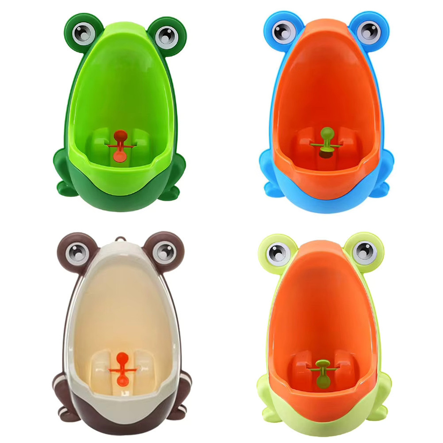Baby Frosch Wandmontiertes Kinder Urinal in Grün für das Toilettentraining von Jungen, B/H/T: 30 x 30 x 21 cm - Bild 3