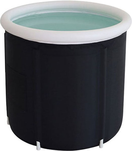 MAYZANEN Eisbadewanne Schwarz, tragbare und zusammenklappbare aufblasbare Tauchwanne für Erwachsene zur Wassertherapie - Bild 1