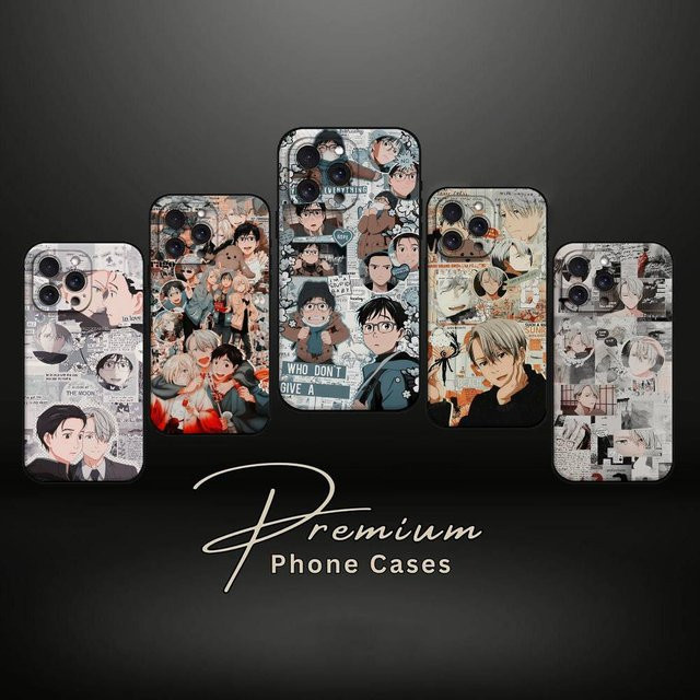 Japan Anime Y-Yuri On Ice Silikon Handyhülle für iPhone 11 bis 17 Pro Max Plus XR XS X SE, matt, mehrfarbig - Bild 1