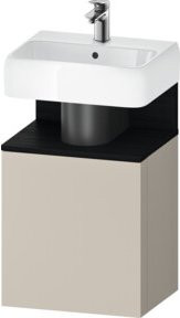Duravit Waschtischunterschrank Qatego in Schwarz und Taupe, B/T/H: 44 x 35 x 64,5 cm - Bild 1