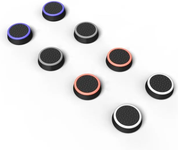 uRAGE Control-Stick-Aufsätze-Set Colors 8-in-1 für Nintendo Switch, Multicolour - Bild 1
