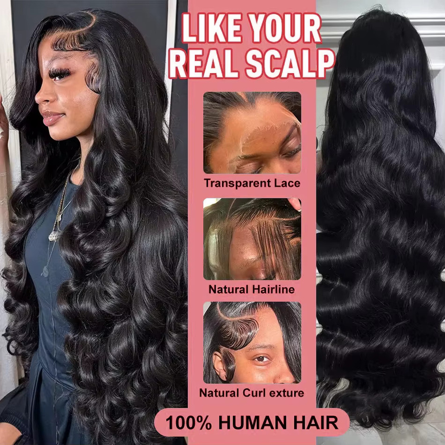 Happy Monday Body Wave Echthaar Perücke, 30-36 Zoll, Damen - Bild 5