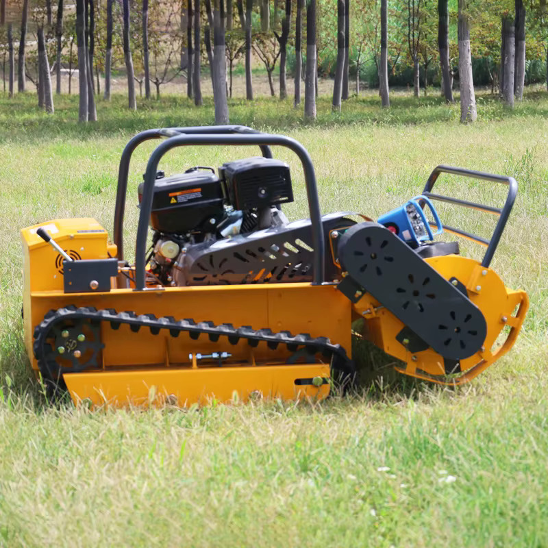 AIWEIYA Roboter-Fernbedienungs-Dreschflegelmücher für Gras-Freischneider und RC-Rasenmäher in Gelb - Bild 3