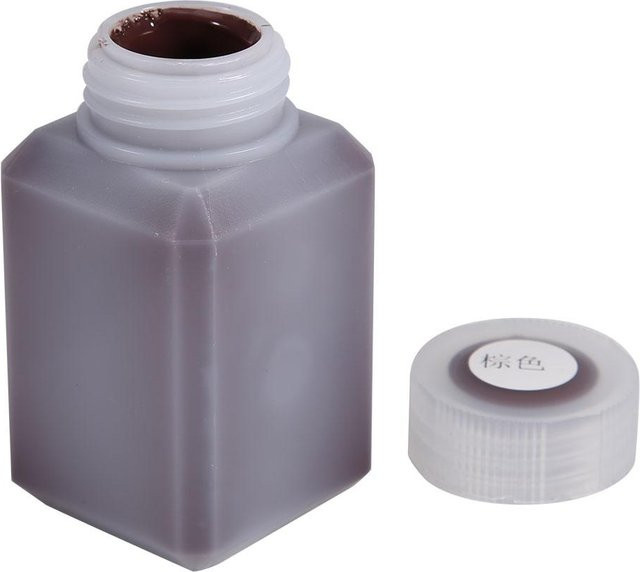 Igeteck Leder Kantenöl in der Plastikflasche für DIY Handwerk zur Lederkantenversiegelung, Braun und Grau, 60ml - Bild 1