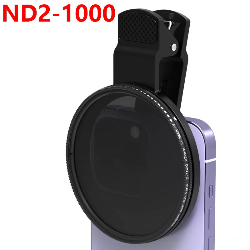 KnightX Variabler ND-Filter Neutraldichtefilter für Kamera und Smartphones, mobiles Objektivset, Schwarz - Bild 4