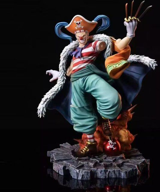Bandai One Piece Buggy The Man of the Grand Line Four Emperor Model Statue Anime Figur, Multicolor, Höhe: 26 cm - Bild 1