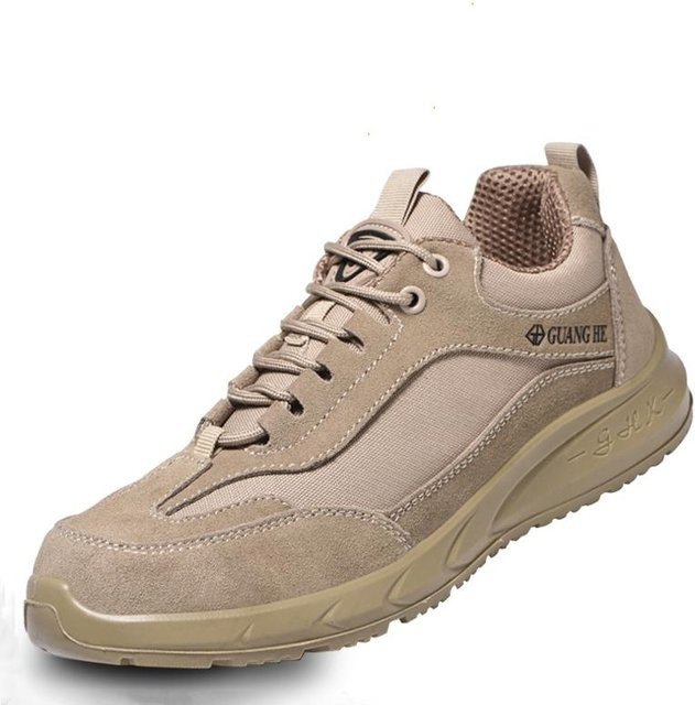 Avant-garde Arbeitssneaker für Herren mit elektrischer Isolierung 6KV, atmungsaktiv, Stahlkappe und durchtrittsicher, Farbe: Beige, Größe: 37 - Bild 1