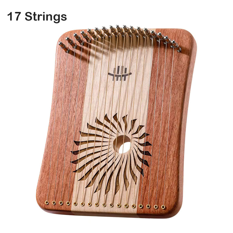 HLURU Leier Harfe Klavier, Musik Spielzeug, Holz - Bild 2