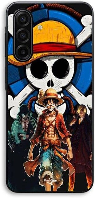 Maniacase Handyhülle für Samsung Galaxy A57 mit One Piece Luffy Team Manga Anime Design in Schwarz und Multicolour - Bild 1