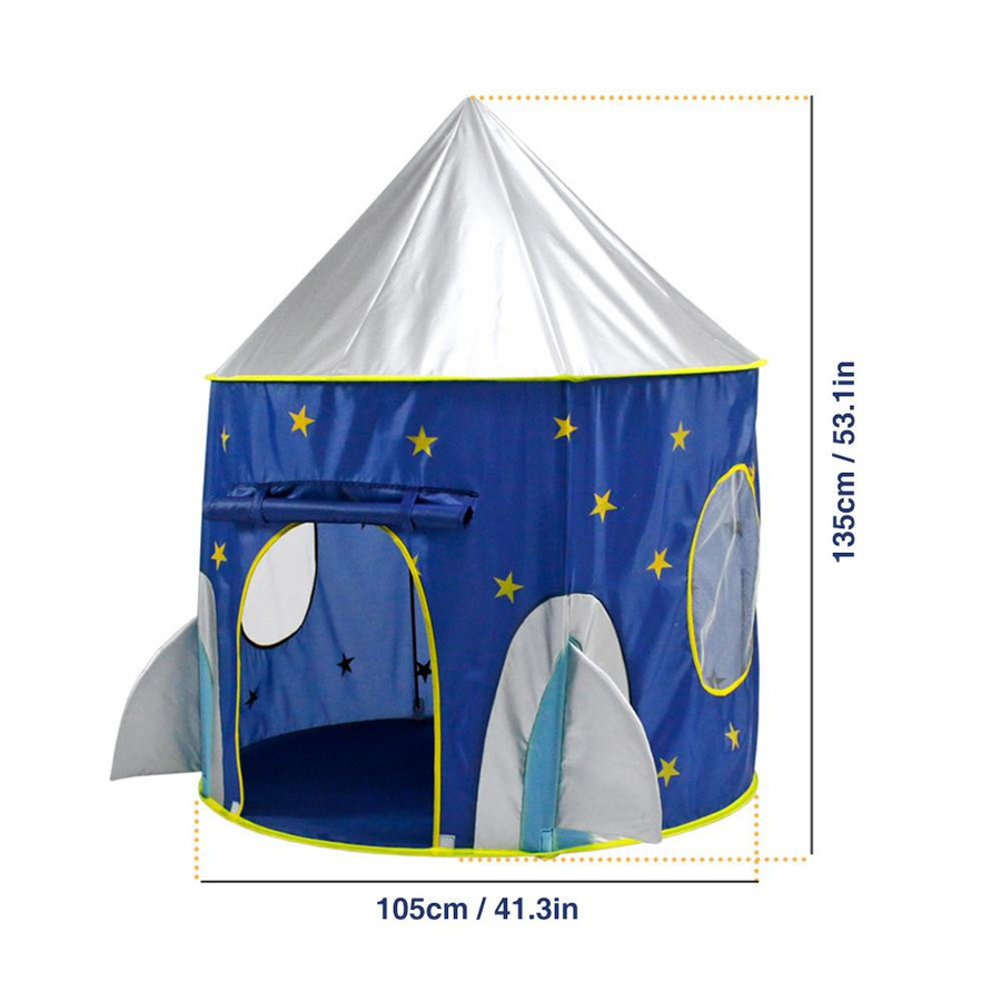 Igeteck Kinderspielzelt Spielzelthaus mit Tragetasche blau - Bild 4