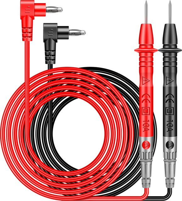 Aneng PT840 Digitales Multimeter-Sonden-Set, Universal Testleitungen für Voltmeter und Stromtester, Rot - Bild 1