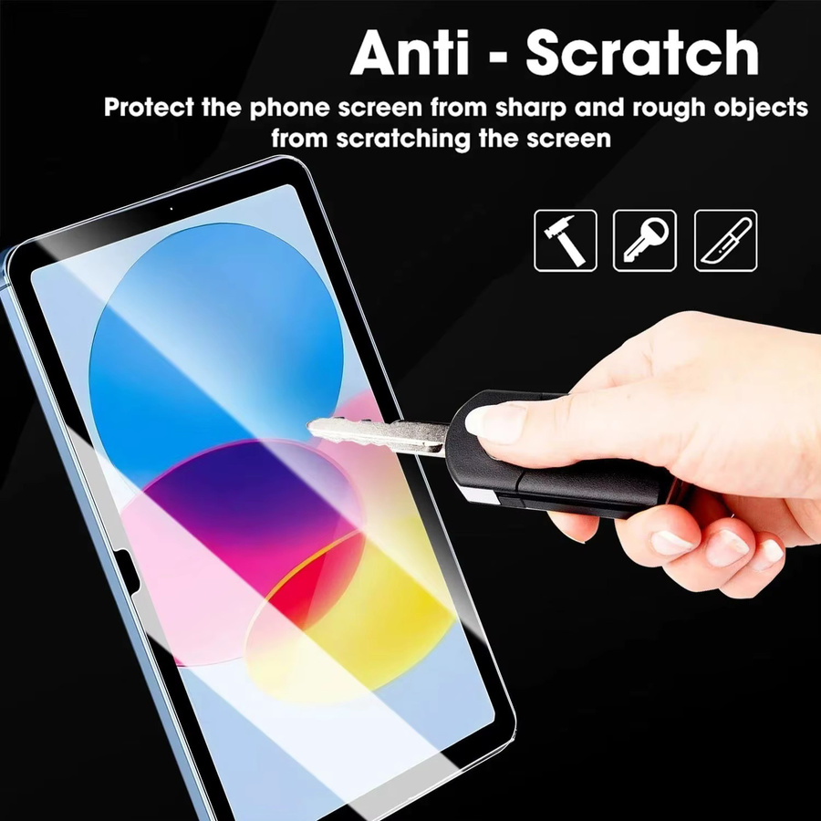 3er-Pack Displayschutzfolie aus gehärtetem Glas für Apple iPad 11 Zoll, transparent, bruchsicher - Bild 4