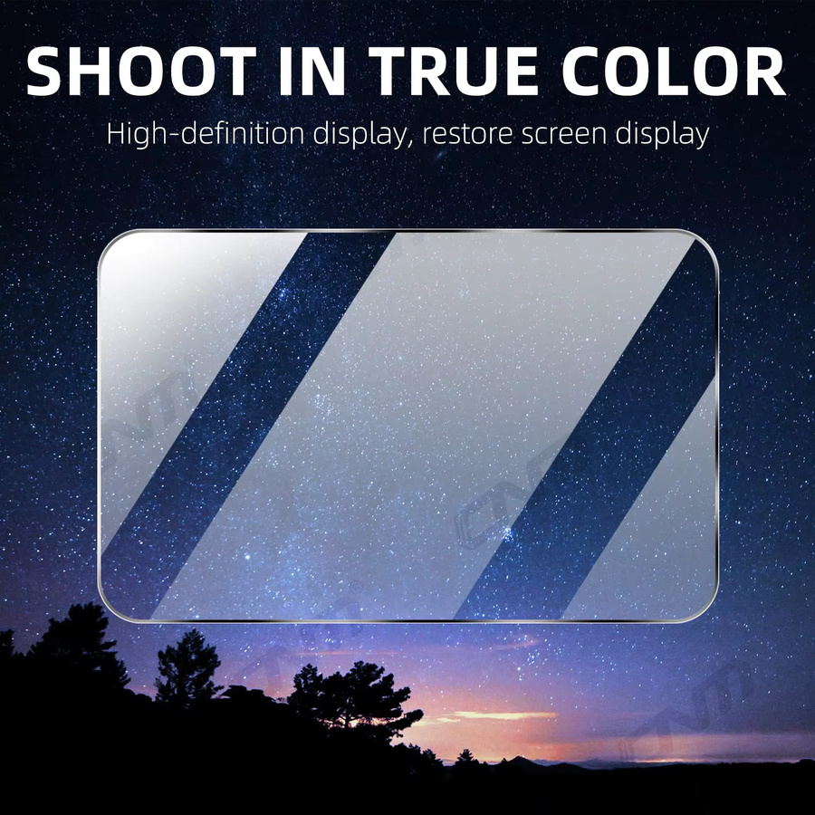 GoPro MAX 2 Displayschutzfolie aus gehärtetem Glas, transparent, HD-klar und kratzfest - Bild 6