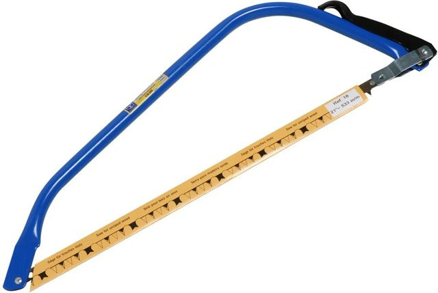 LUX-TOOLS Bügelsäge für Holz in Blau mit 530 mm Sägeblattlänge - Bild 1