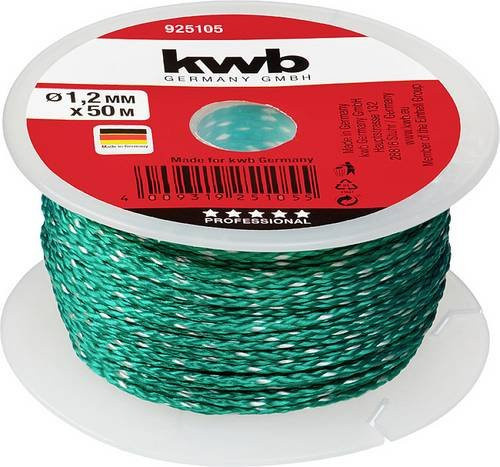 Kwb Maurerschnur 925105, grün, 50 m, kunststoffbeschichtet - Bild 1