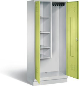 C+P Garderobenschrank Classic in Viridigrün und Lichtgrau, H: 180 cm, B: 81 cm, T: 50 cm - Bild 1