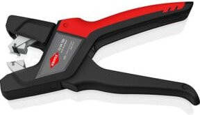 Knipex Automatische Flachkabel-Abisolierzange aus gehärtetem Stahl in Rot, 180 mm - Bild 2