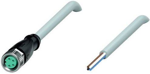 Pepperl+Fuchs Sensor-Aktor-Steckverbinder 240799-100018, konfektioniert, 4 Polzahl, grau, Länge: 1 m - Bild 1