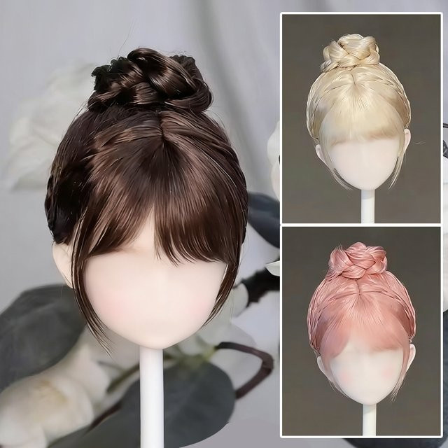 Awen Bjd Perücke Blended Mohair, Zubehör, Einzelner Dutt - Bild 1