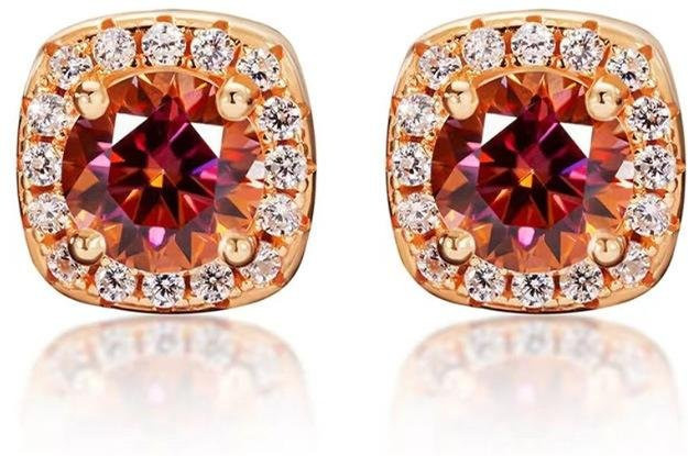 Lucky Star Jewelry Ohrringe, 925 Silber, Moissanite, Damen - Bild 1