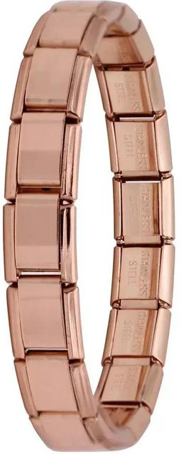 Hapiship Charm-Armband Edelstahl, hellrosa, 17,5 cm, Damen - Bild 1