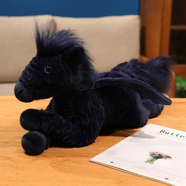 Yiran toy Fliegendes Pegasus Plüschtier, Blau, 48cm - Bild 1