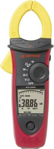Amprobe ACDC-52NAV Digitales Hand-Multimeter mit Stromzange, CAT III 1000 V und CAT IV 600V, Farbe: Rot - Bild 1