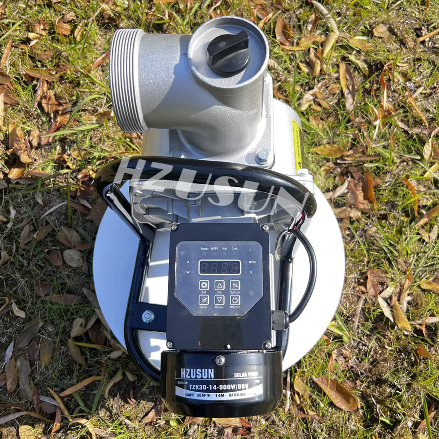 HZUSUN Solarbetriebene DC-Boosterpumpe für Bewässerungssysteme mit 3-Zoll-Rohr und Hochvolumen-Flachbrunnen-Druck - Bild 4