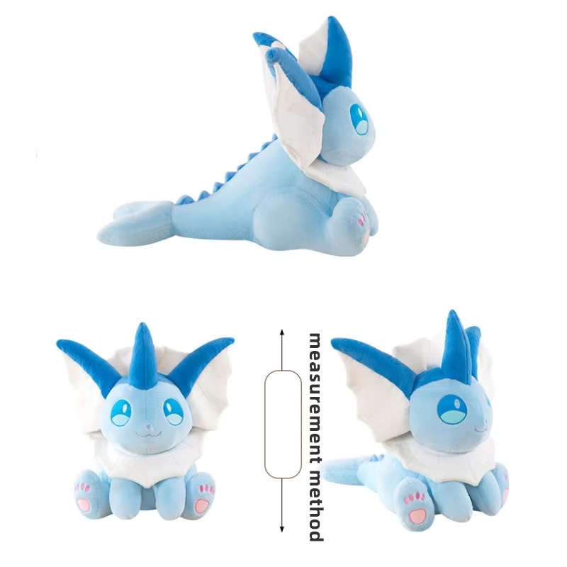 Potdemiel Vaporeon Aquali Plüschtier, Pokémon, 30/80 cm - Bild 2
