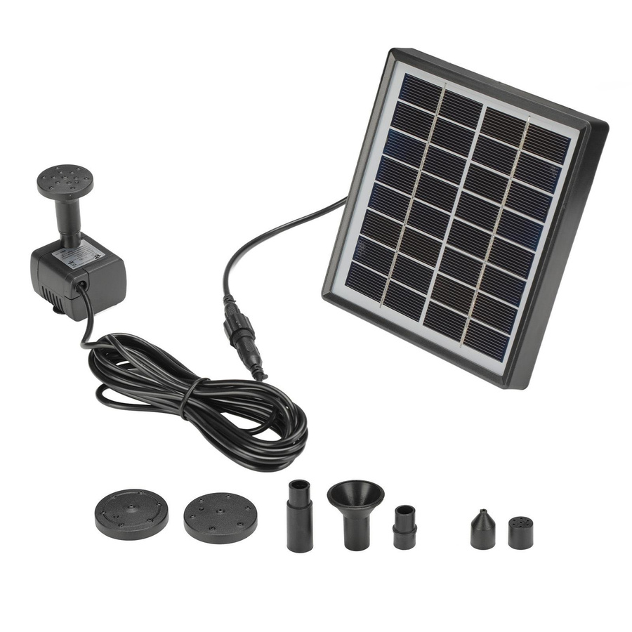 Energiesparende Solar-Springbrunnenpumpe von mfySpace in Schwarz für Garten, Vogelbad und kleine Teiche mit 2W Leistung - Bild 2