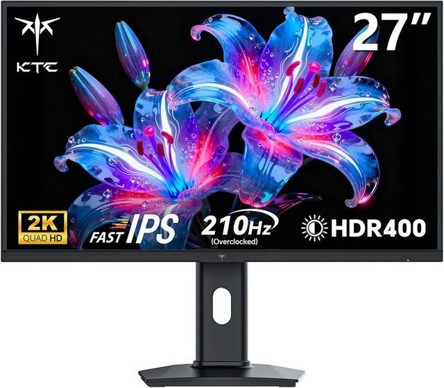 KTC H27T7P-2 Gaming Monitor 27 Zoll QHD 1440p Fast IPS 200Hz bis 210Hz Schwarz - Bild 2