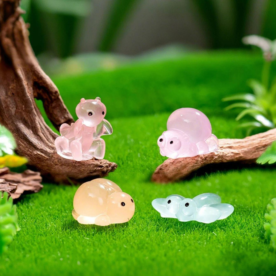 Yiran Toy Leuchtende Insektenfiguren aus Harz in Multicolour für Feengarten und Heimdeko, 10 Stück - Bild 4