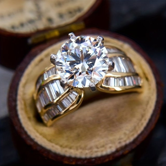 YoYo Ring, Zirkonia, Gold, Unisex - Bild 1