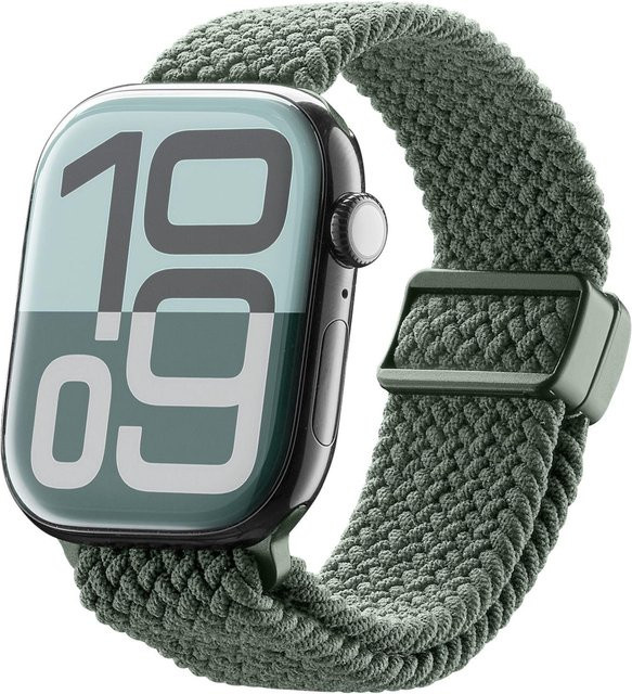 CellularLine Uhrenarmband Nylon, Green, Apple Watch (Serie 1/ 2/ 3) 44/ 45/ 46/ 49mm - Bild 1