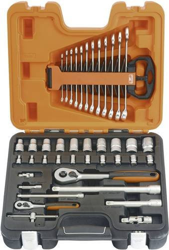 Bahco Steckschlüsselsatz S410 41-teilig 1/2 Zoll in Orange aus Stahl - Bild 1
