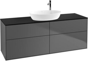 V&B Waschtischunterschrank Finion in Anthrazit matt, B/T/H: 160 x 50,1 cm - Bild 1