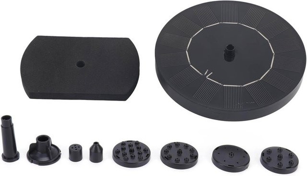 GoolRC Solarbrunnenpumpen-Set Schwimmender Brunnen für Garten Terrasse und Teich in Schwarz, B/T/H: 13 x 13 x 13 cm