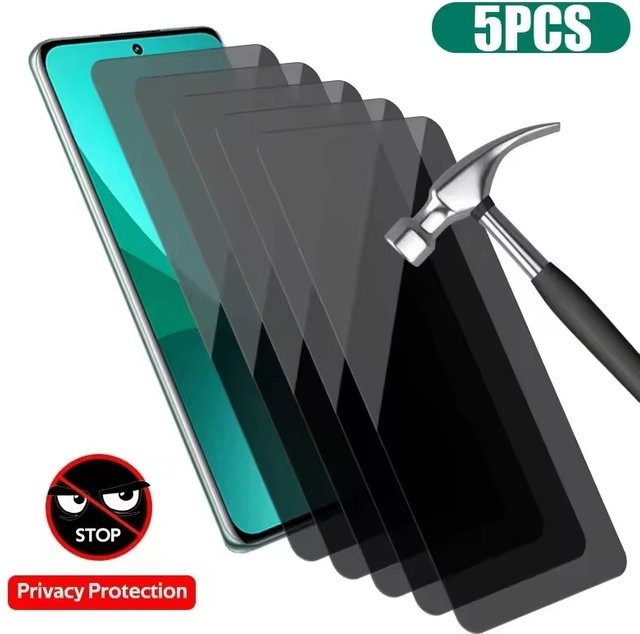 5er Pack Anti-Spy Privatsphäre Schutzfolie aus Glas für Samsung Galaxy M10 M20 M30 M02S M12 M22 M32 M52 M13 M33 M04 M14 M05 M55 M35 M31S - Bild 1