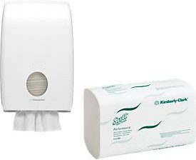 Kimberly Clark Scott Performance Interfold Falthandtücher Sparset mit Gratis Spender - Bild 1