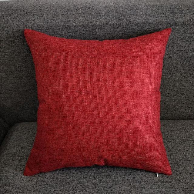 Yiran Furniture Wurfkissenbezug aus Leinenstoff in Rot, B/H: 50 x 70 cm - Bild 1