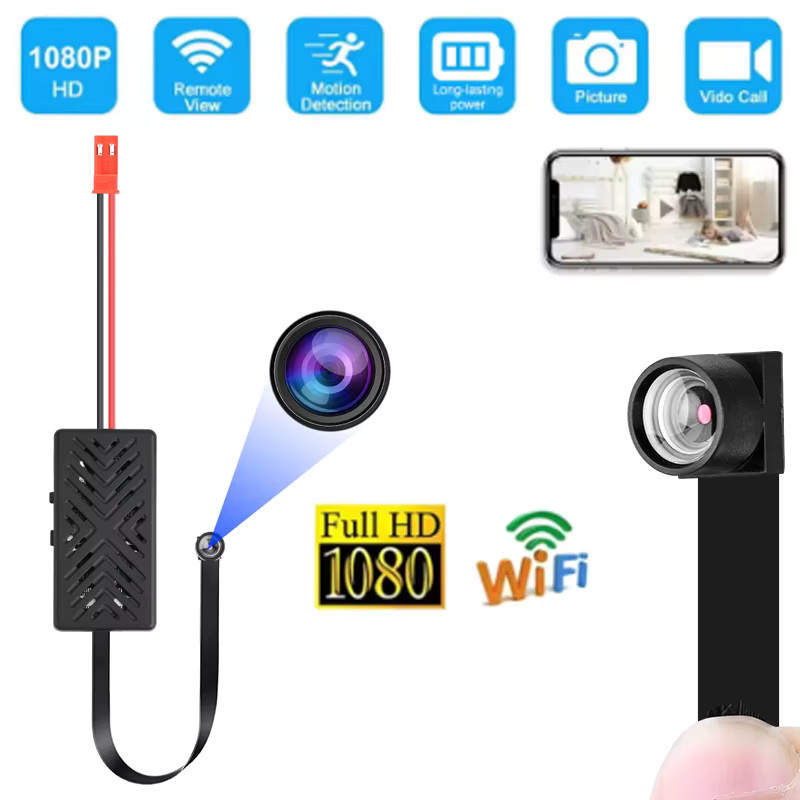 CUGUU WiFi Mini Kamera HD 1080P Video Recorder mit Bewegungserkennung und Fernbedienung in Schwarz - Bild 2
