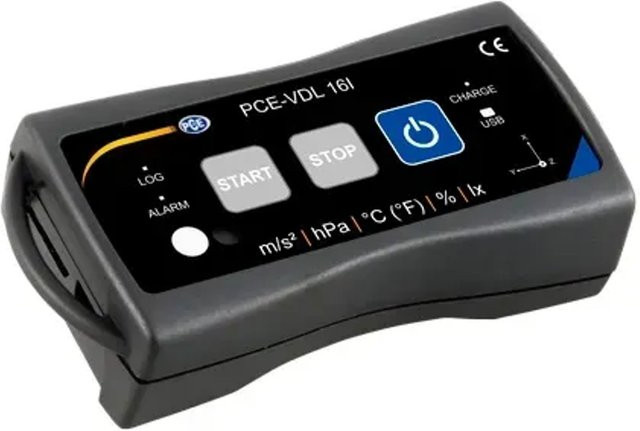 PCE Instruments 3-Achsen-Schock-Datenlogger PCE-VDL 16I in Schwarz - Bild 2
