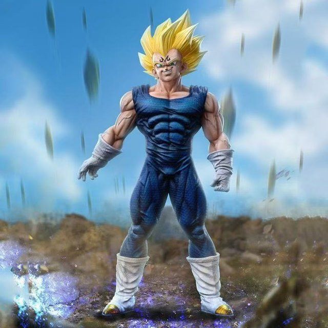 Bandai Dragon Ball Z Vegeta Super Saiyajin Figur aus PVC, Höhe: 27,5 cm - Bild 1